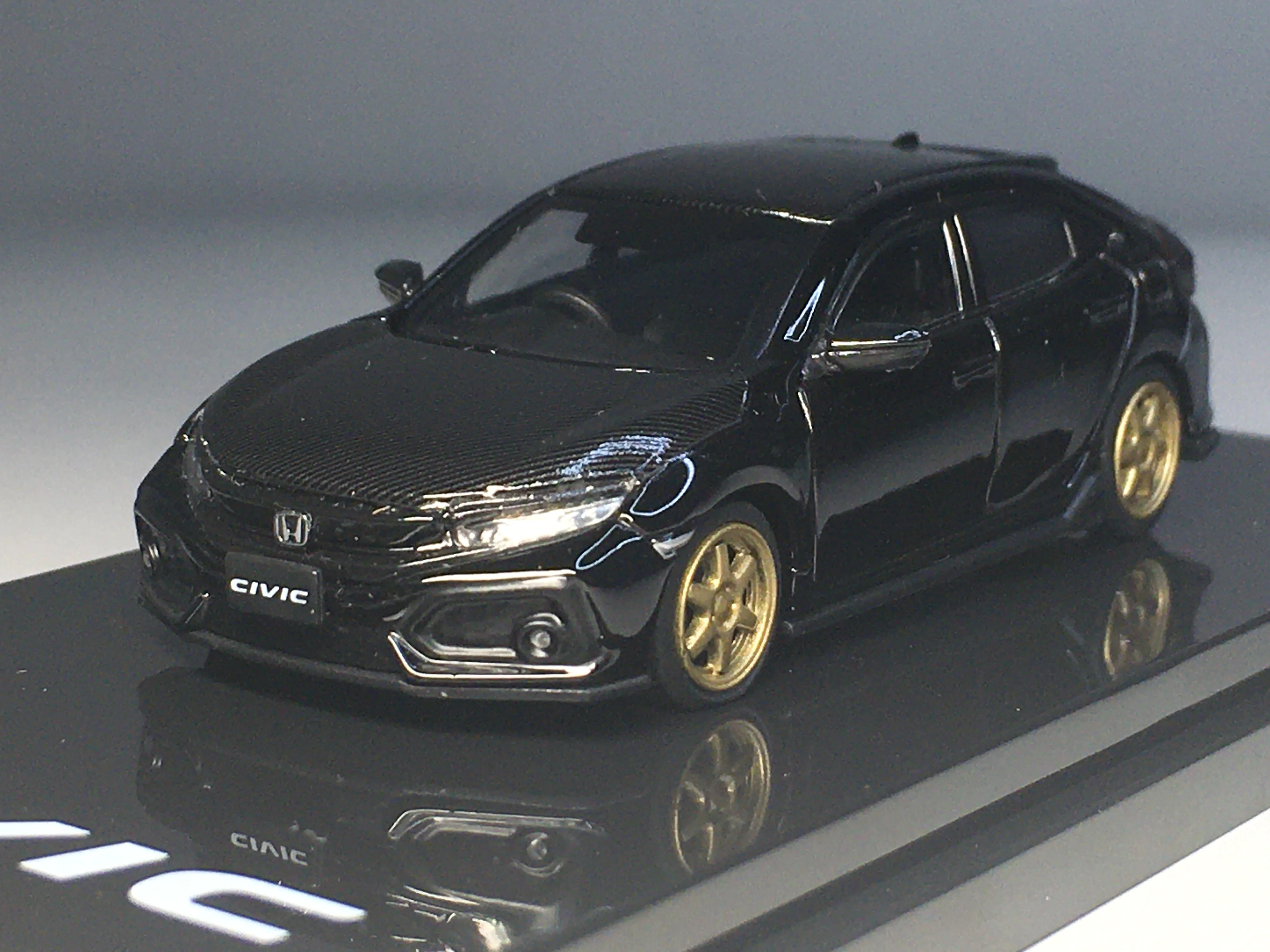 

Hobby Japan 1/64 Honda CIVIC H/B HJ641018DBK Die Cast Model Car Collection Limited
