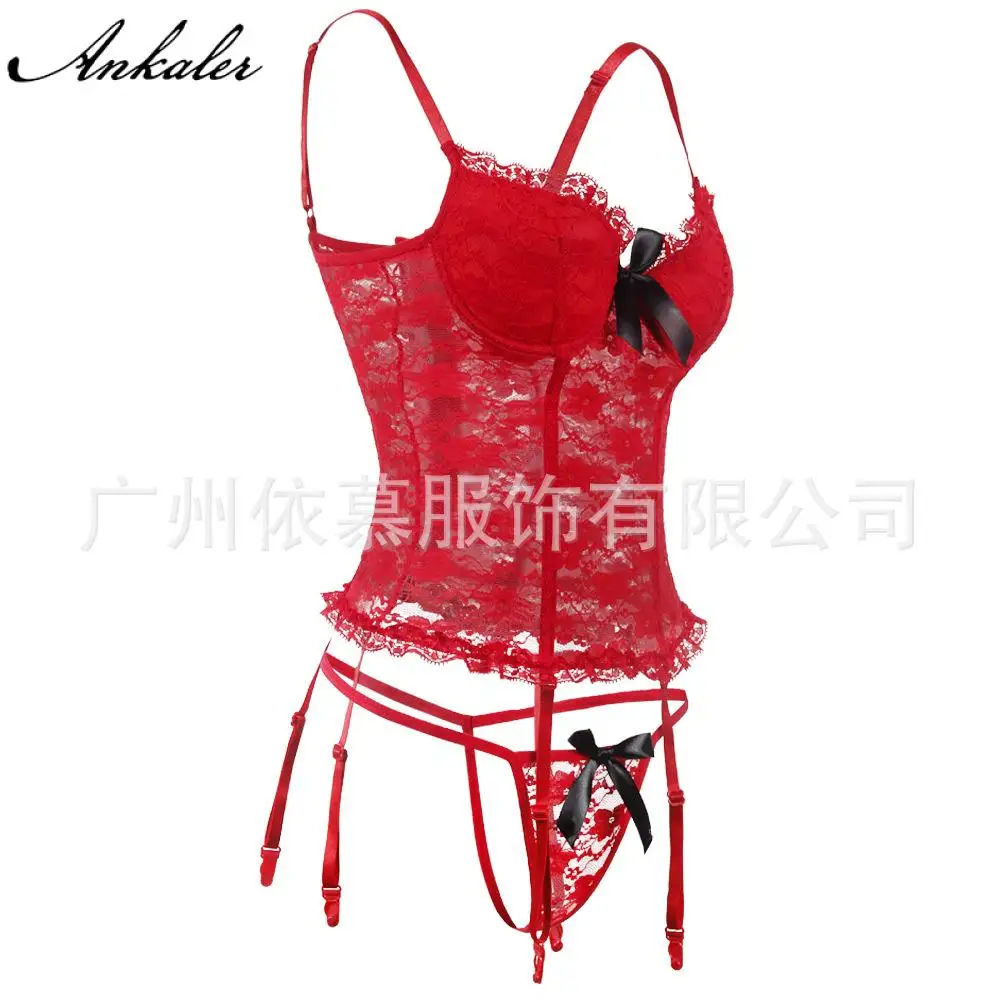 

Plus Size Women Sexy Lingerie 6Xl Pajamas Floral Lace Baby Doll Underwear Female Exotic Perspective Apparel Sexy Erotic Hot