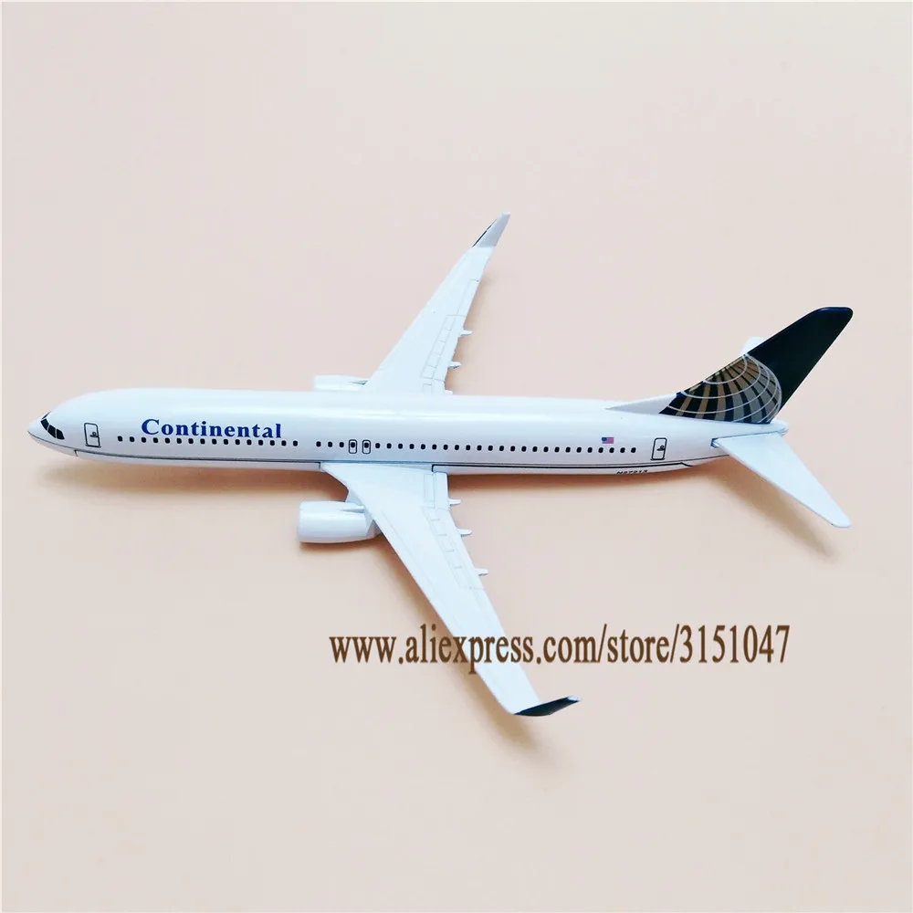 16 см американские авиакомпании Continental Airlines Боинг 737 модель модели самолета из