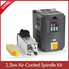 Комплект шпинделя с воздушным охлаждением на 110 кВт с ЧПУ, 220 ВВ, квадратный электродвигатель шпинделя с воздушным охлаждением с инвертором кВт и 13 шт. ER11