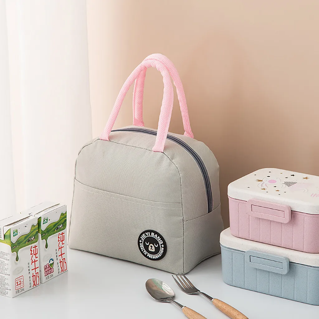 Сумка для хранения еды с фламинго изолированный чехол холодного пикника