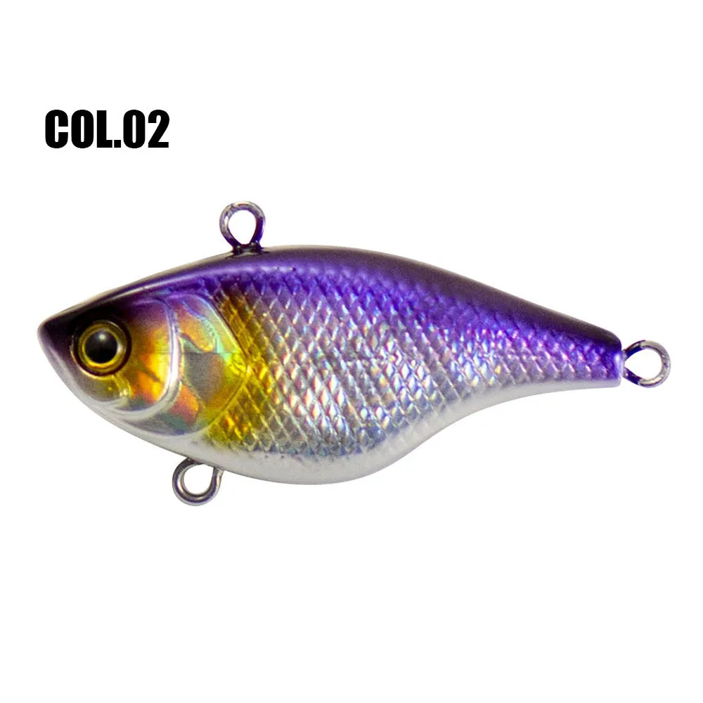 02 40 мм 4,6 г Вибрация обратного отсчета Hard жесткие приманки Lipless Crankbait тонущие рыболовные приманки для пресной воды - Цвет: 02