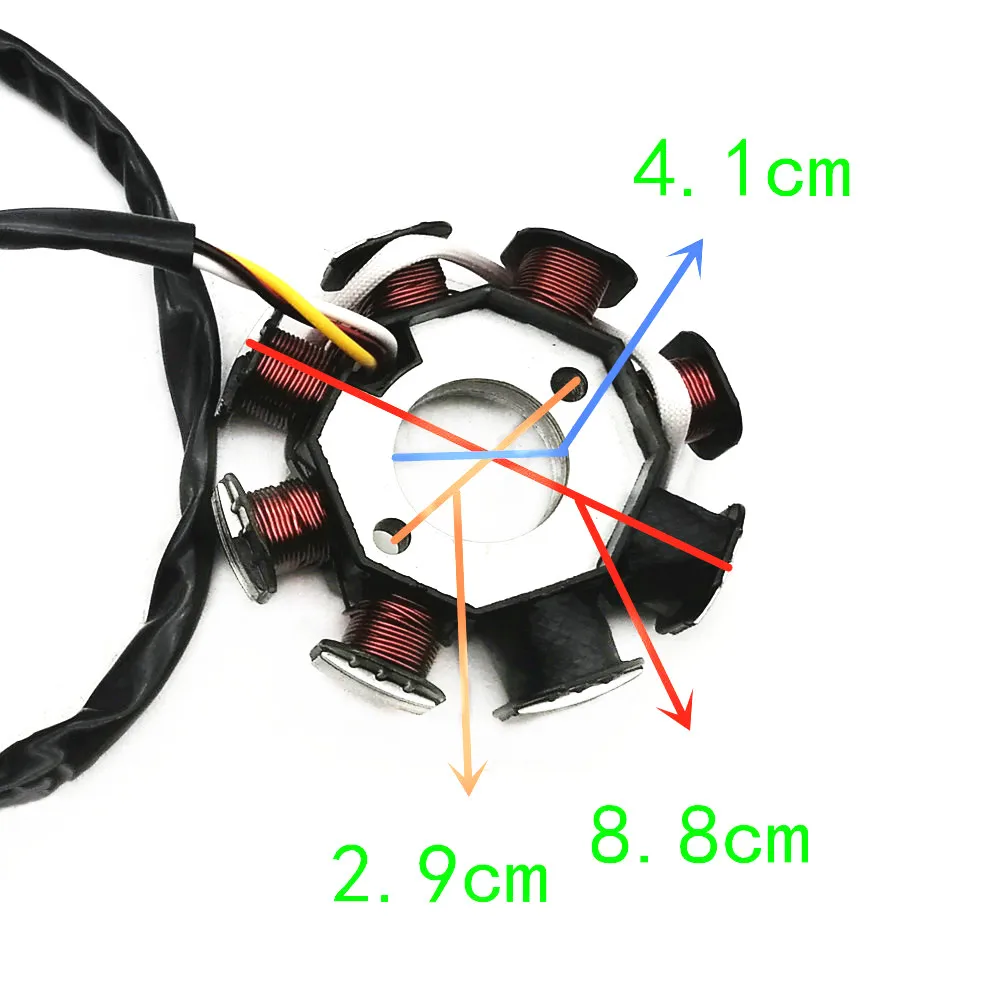 Мотоцикл 4 провода 8 полюсов полная волна подходит для фототехники GY6 50 139QMB