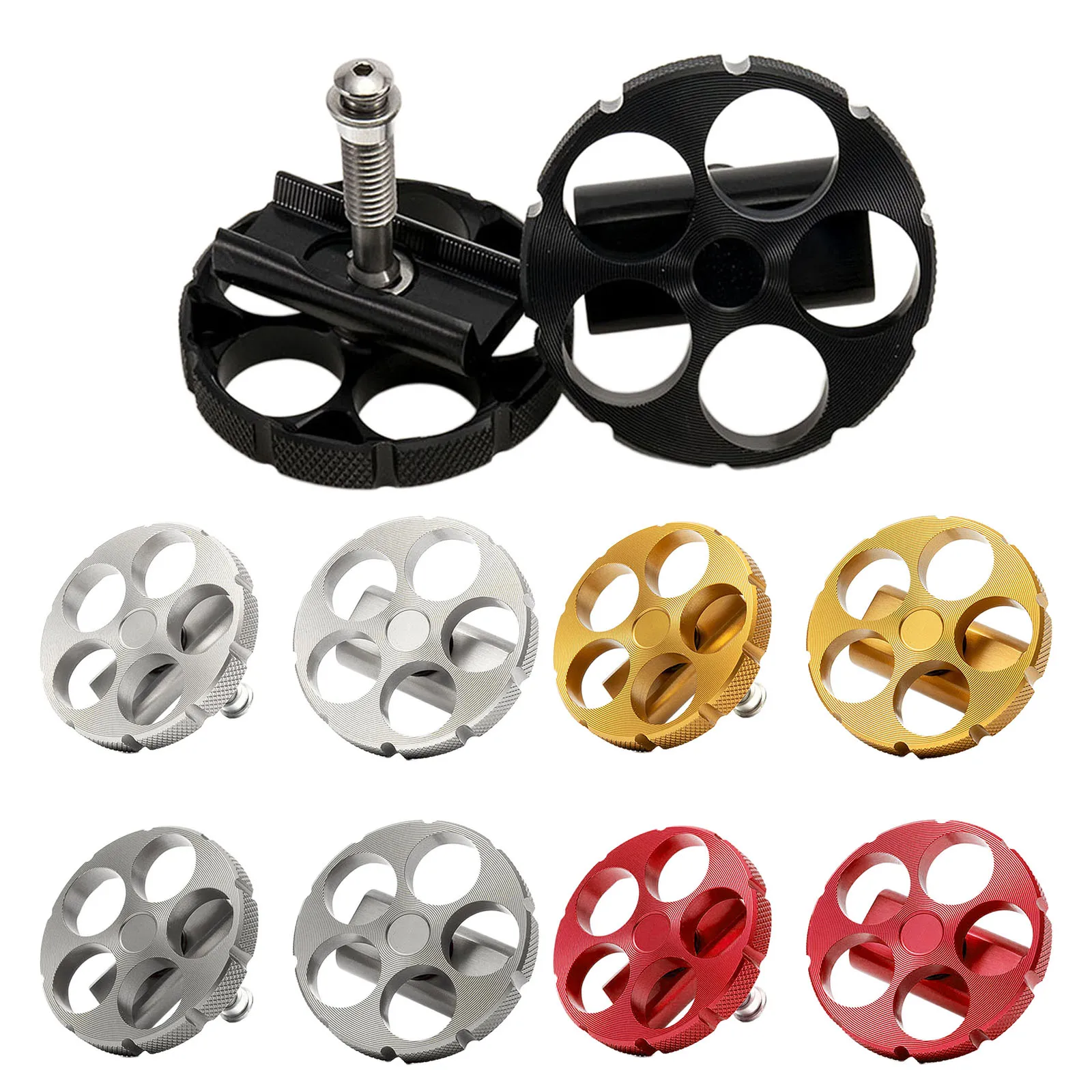 

1Pair Axle Hinge Clamp Lever Parts Fit Folding Bike