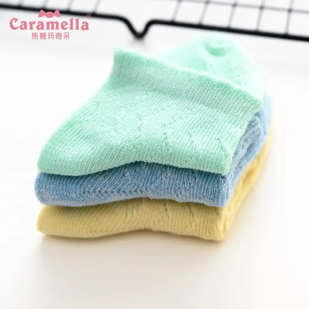 Caramella Spring Summer New Kids Socks Cute Infant Baby Candy colors Boy Girl Ultra Thin Casual Mesh Cotton | Детская одежда и