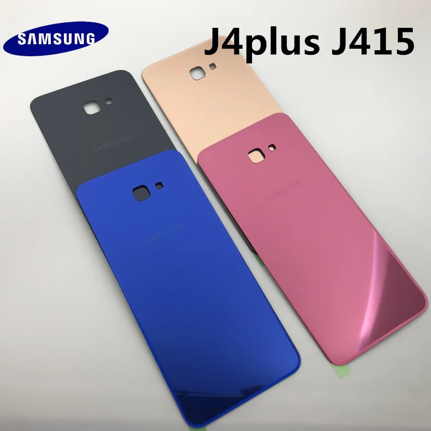 Оригинальный Новый SAMSUNG Galaxy J4 + j4 plus j415 SM J415F/DS Задняя стеклянная крышка