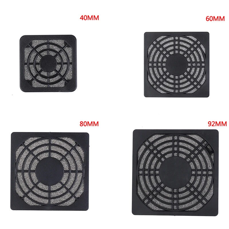 

ABS Case Fan Dust Filter Guard Grill Protector Dustproof Cover PC Computer Fans Filter Cleaning Case 40mm 60mm 80mm 92mm