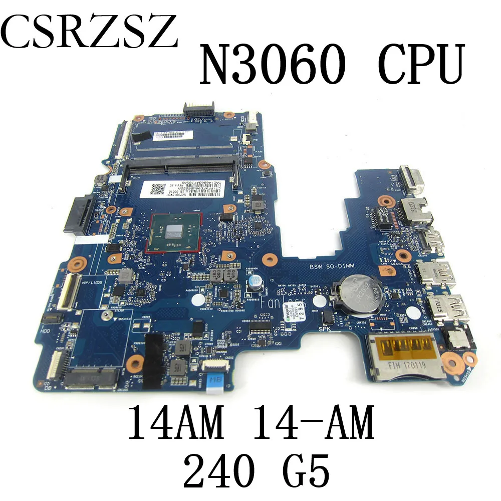 Материнская плата для ноутбука HP Pavilion 14AM 14-AM 240 G5 N3060 CPU 858040-601 858040-501 858040-001 6050A2823301