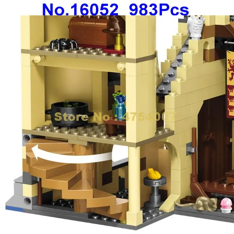 983 штук Гарри, кино great wall house 10 фигурок строительные блоки 75954 игрушка