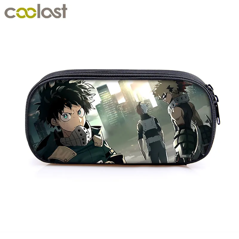 Аниме Boku no Hero academic пенал косметички мой герой чехлы детские сумки Izuku Midoriya Bakugou