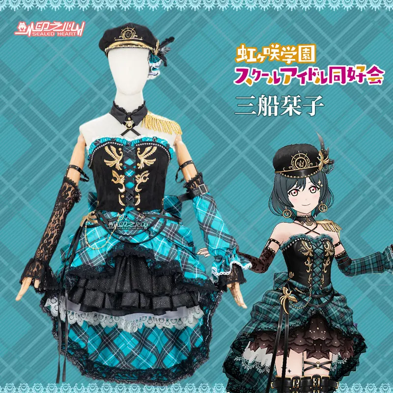 Аниме! Lovelive! Проект кумир школы Мифунэ Shioriko красивое платье униформа косплей