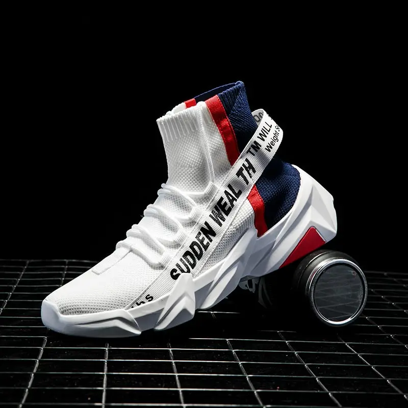 

Men's Autumn Sneakers Boty Sport Shoes Men Quick-Drying Running Man Gray Men's Sports Shoes Platform High Tennis