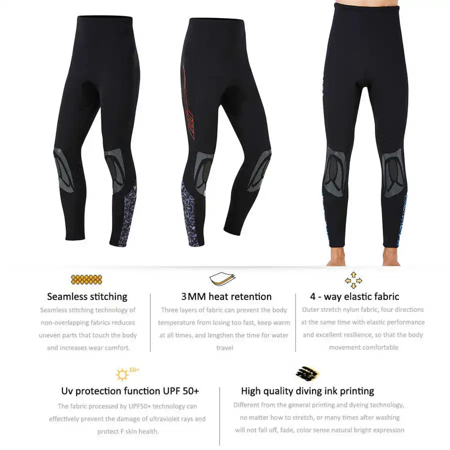 Длинные брюки для дайвинга 3 мм | Спорт и развлечения