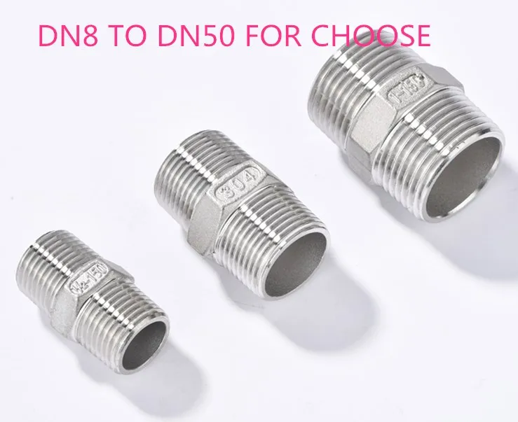 

DN8-50 для выбора шестигранной ниппели M/M Male * Male из нержавеющей стали SS304 резьбовые фитинги для труб