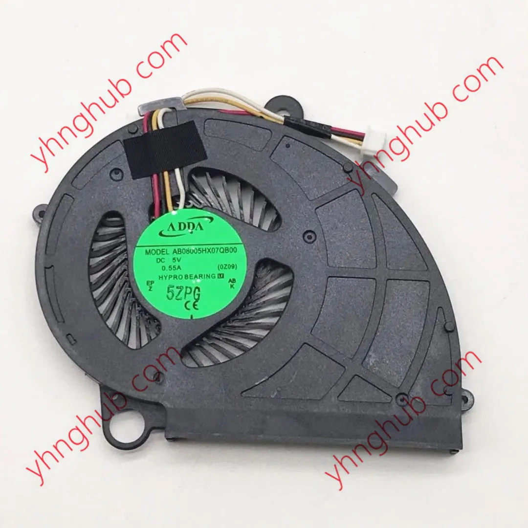 

ADDA AB08005HX07QB00 DC 5V 0.55A 4-Wire Server Laptop Cooling Fan