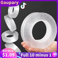 nano tape reusable transparent tape home kitchen car fixing gadget strong and traceless acrylic waterproof double sided tapes
