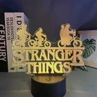 Светодиодный ночсветильник 3D в американском стиле для ТВ-сериала очень странные дела, домашний декор для спальни, 16 цветов, настольная лампа с дистанционным управлением через USB для детей, подарок на день рождения