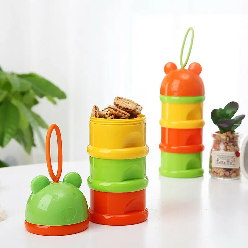 

3 Layers Baby Food Storage Organizer Baby Milk Powder Dispenser Container Storage Formula Feeding Box Hot