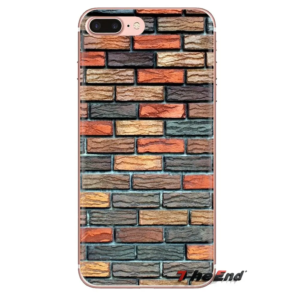 Для Xiao mi 6 A1 Max x 2 5X 6X Red Note 5 5A 4X 4A A4 4 3 Plus Pro текстуры обои кирпич прозрачный мягкий