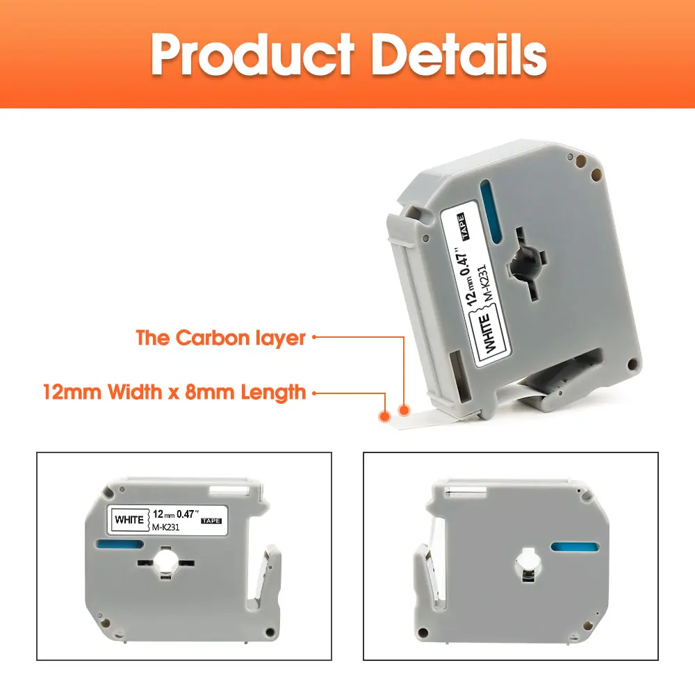 Ecowell 10 шт. mk221 совместимый с brother Φ 9 Brother P-Touch устройство для создания этикеток 70 |