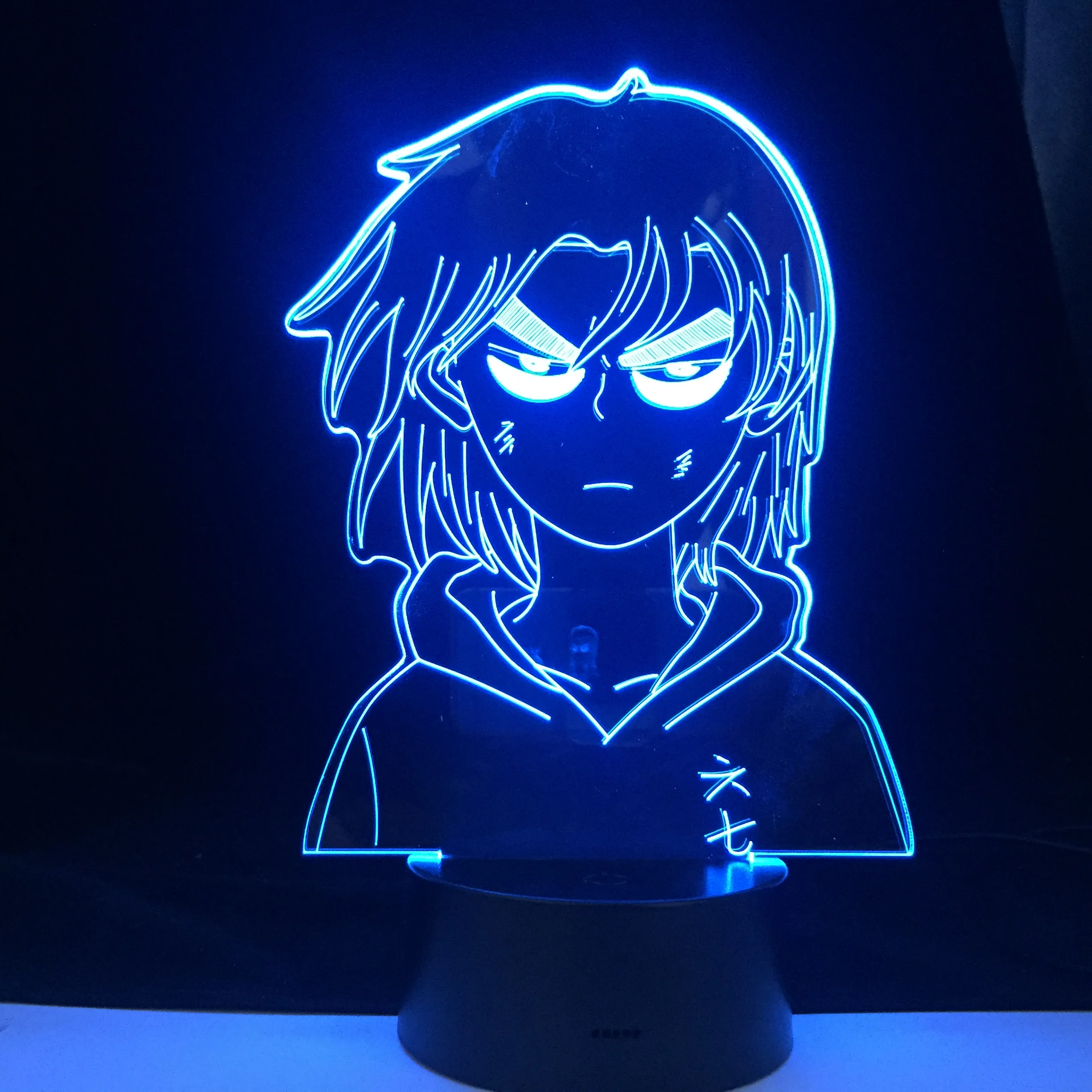 

Anime Scissor Seven Nightlight Fans Bedroom Decoration Holiday Birthday Gifts Remote Control Colors Table Light Dropship