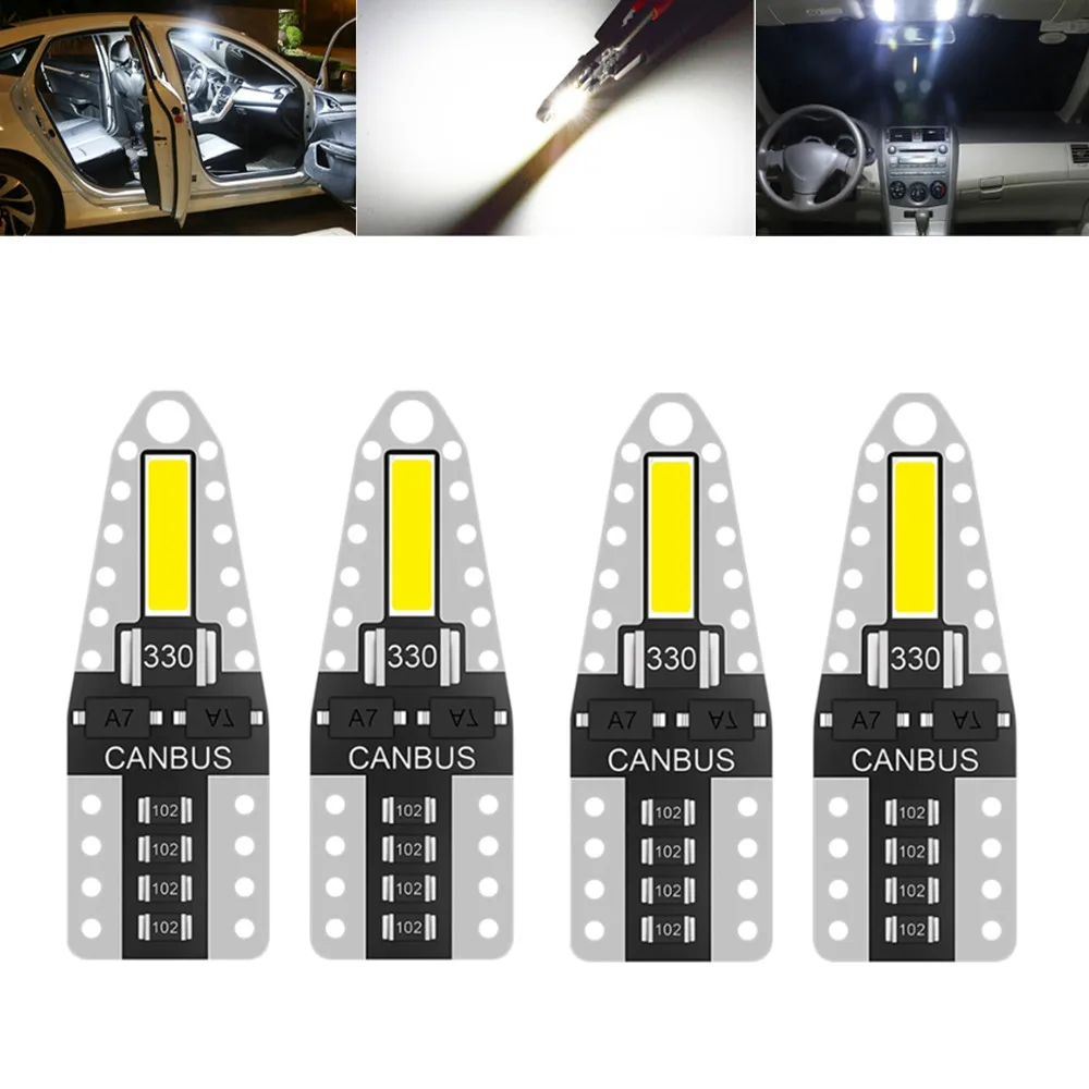 4x сигнальная лампа T10 Светодиодная автомобильная шириной 7020 светодиодный ная