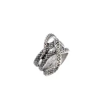 GTQ Sindlan массивное винтажное серебряное кольцо в виде змеи для мужчин крутое