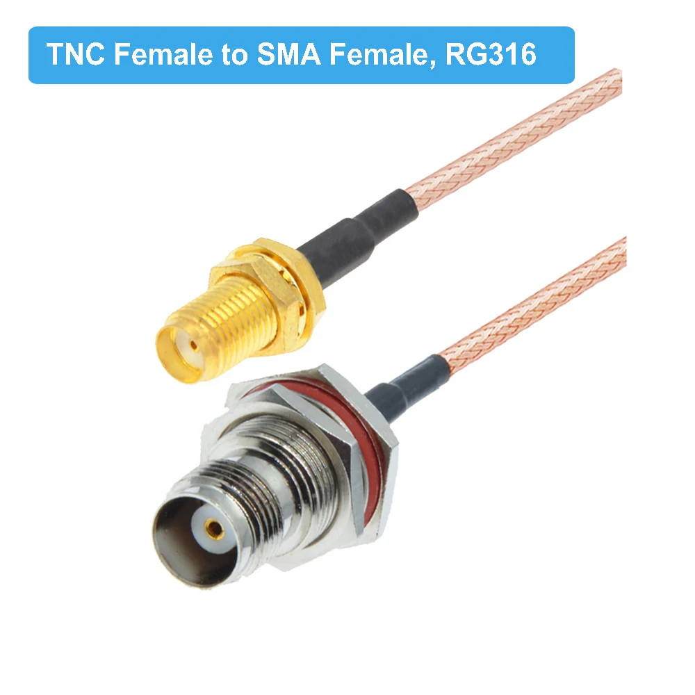 Водонепроницаемый разъем TNC мама к SMA папа RG316 отрезок 50 Ом RF коаксиальный кабель в