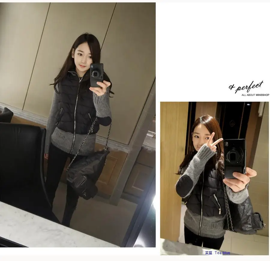 Casual Waist Down Cotton-Padded Jacket Winter Clothes New Women's All-Match Down Cotton-Padded Jacket Hooded Slim Coat