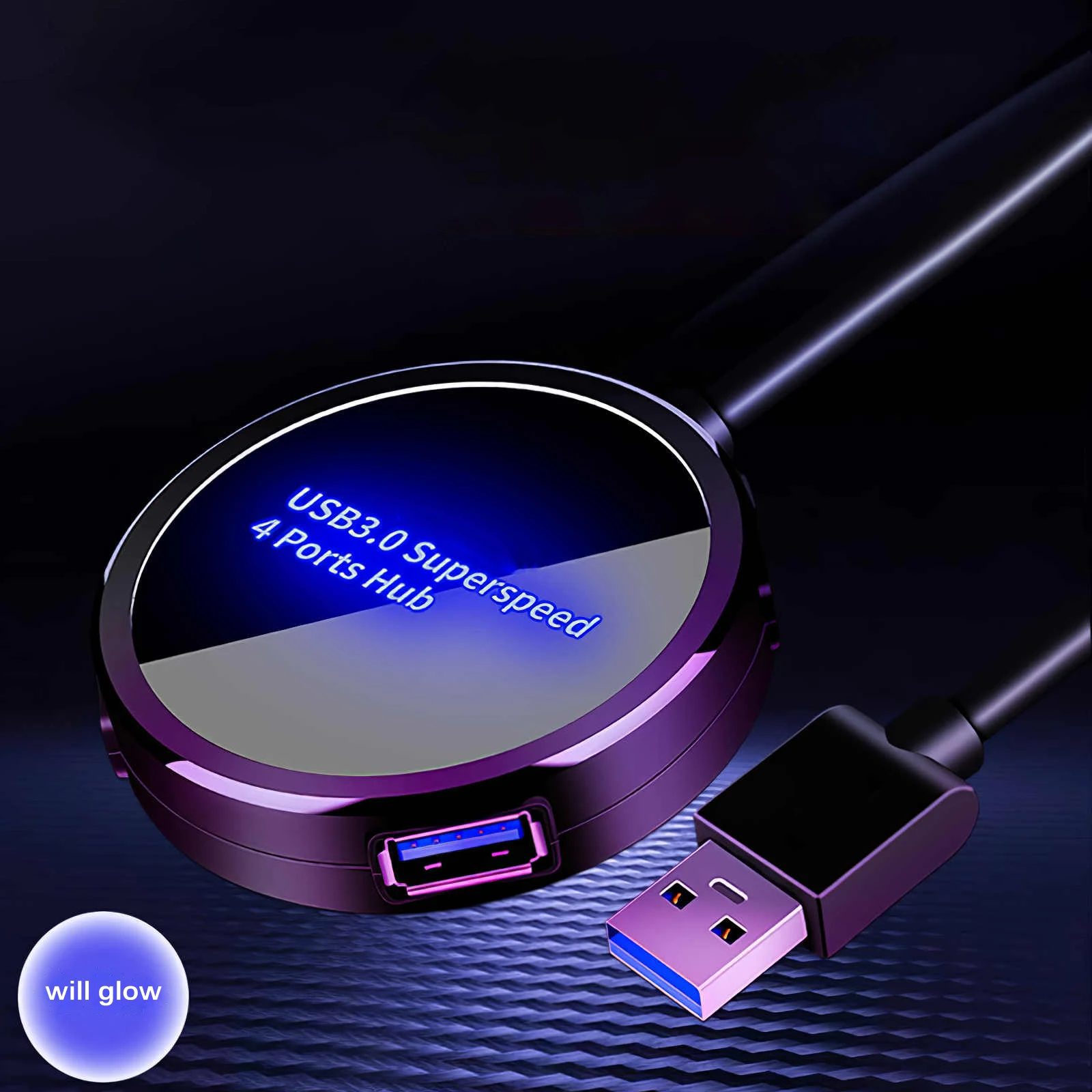 

4 в 1, высокоскоростной концентратор USB 3,0, 4 порта