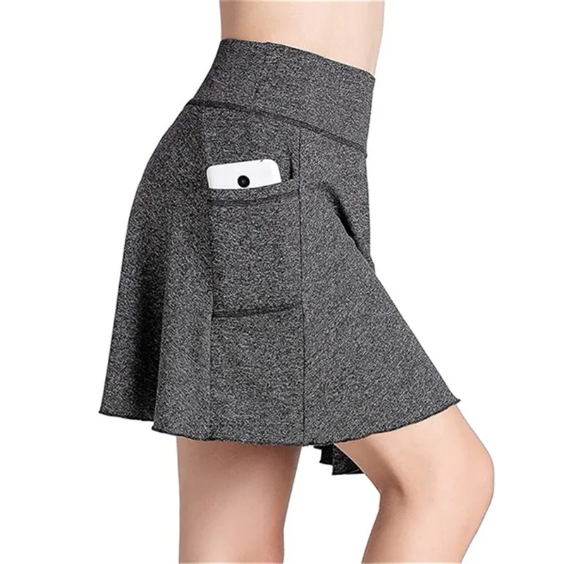 

Women's Professional Sports Fitness Running Jogging Shorts With Pocket Tennis Shorts Skirt Anti Exposure Tennis Skirt Shorts