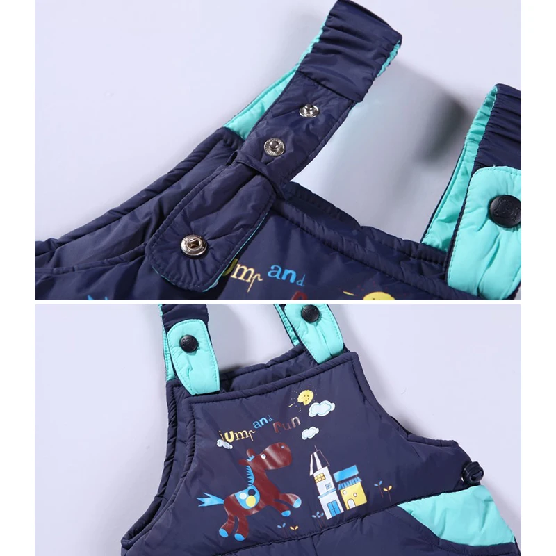 Комплекты одежды для детей зимняя куртка на утином пуху + комбинезон одежда