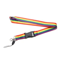 homosexuality rainbow style multi function mobile phone strap tags neck lanyards for key lanyard badge neck strap webbing e0524