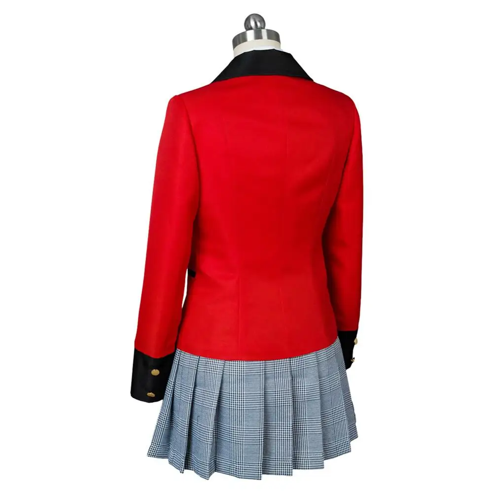 Аниме Kakegurui Yumeko Jabami косплей костюм японская средняя школа Униформа Хэллоуин