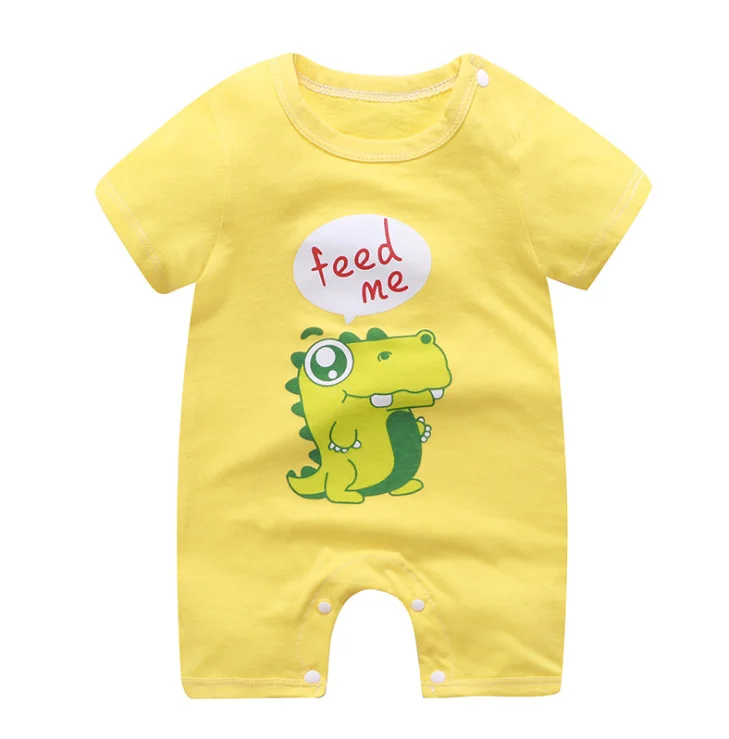 

Cotton baby crawl summer edition baby 2020 baby crawl Short-sleeved baby crawl jumpsuit