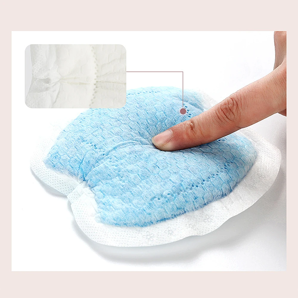 Almohadilla de lactancia lavable para beb&eacute;, almohadilla de lactancia suave, absorbente, reutilizable, antidesbordamiento, 100 Uds.-4