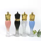 5 мл пустой тюбик для блеска для губ, сделай сам, пластиковый элегантный контейнер для жидкой помады, форма русалки, миниатюрный блеск для губ, бутылка для образцов