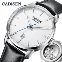 cadisen mechanical watch men top brand luxury luminous stainless steel business wrist men automatic watches nh35a japan movement