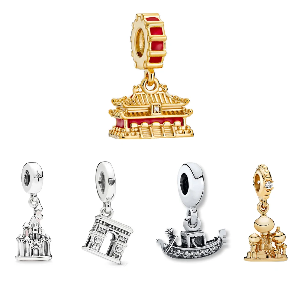 

2020 Fashion New Beijing Forbidden City Notre Dame Cathedral Pendant Collection Women's Banquet Exquisite Jewelry Matching