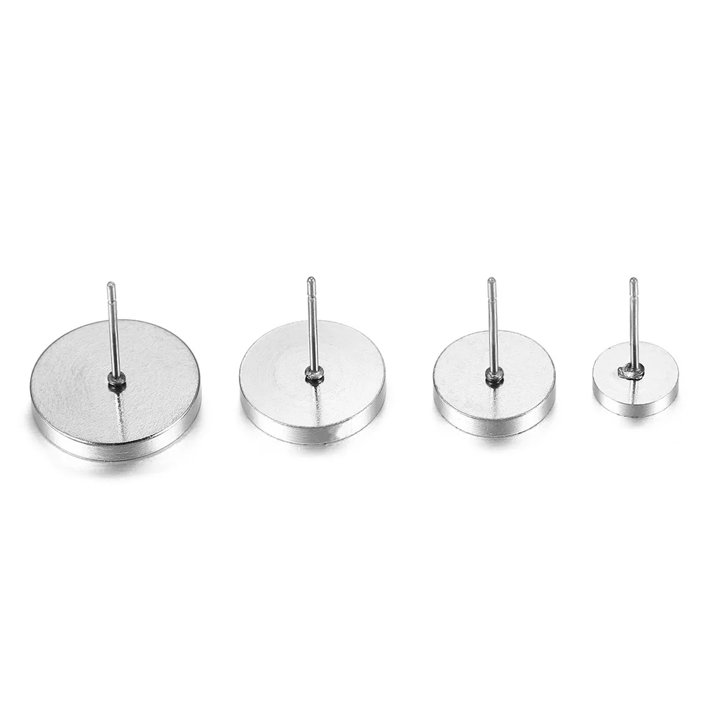 20 шт. основа для кабошона из нержавеющей стали|Серьги-гвоздики| |