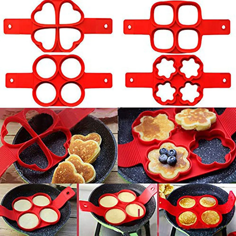 

Egg Cooker Kitchen Gadgets Accessories Pancake Maker Mold Egg Shaper Omelette Nonstick Cooking Tool Pan Flip Eggs Ring Mold