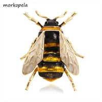 morkopela bee enamel pin fashion brooches for women insect pins and brooches jewelry scarf clip accessories