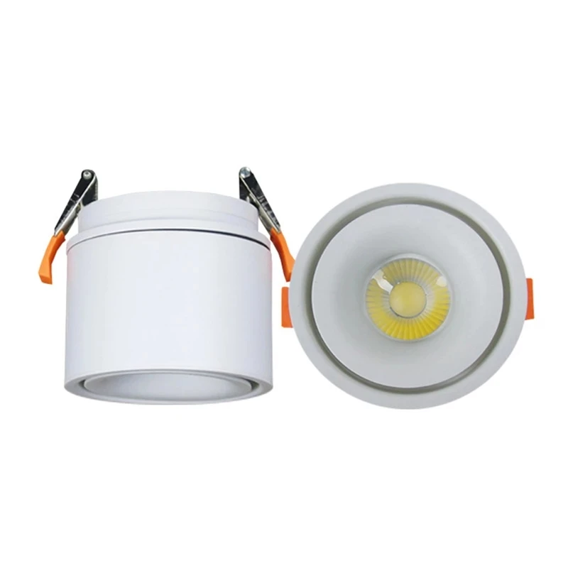 

LED folding downlight 3W 5W 7W 10W 12W 15W AC85-265V adjustable 90 degree downlight 360 degree rotatable LED indoor lighting