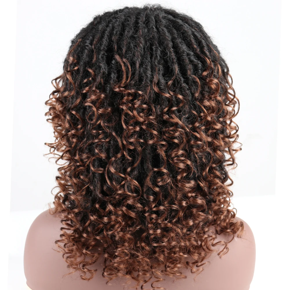 

ONYX Goddess Faux locs Synthetic Hair Wigs Crochet Braids Made Twist Jumbo Dread Goddess Hairstyle Afro Brown Hair for Women