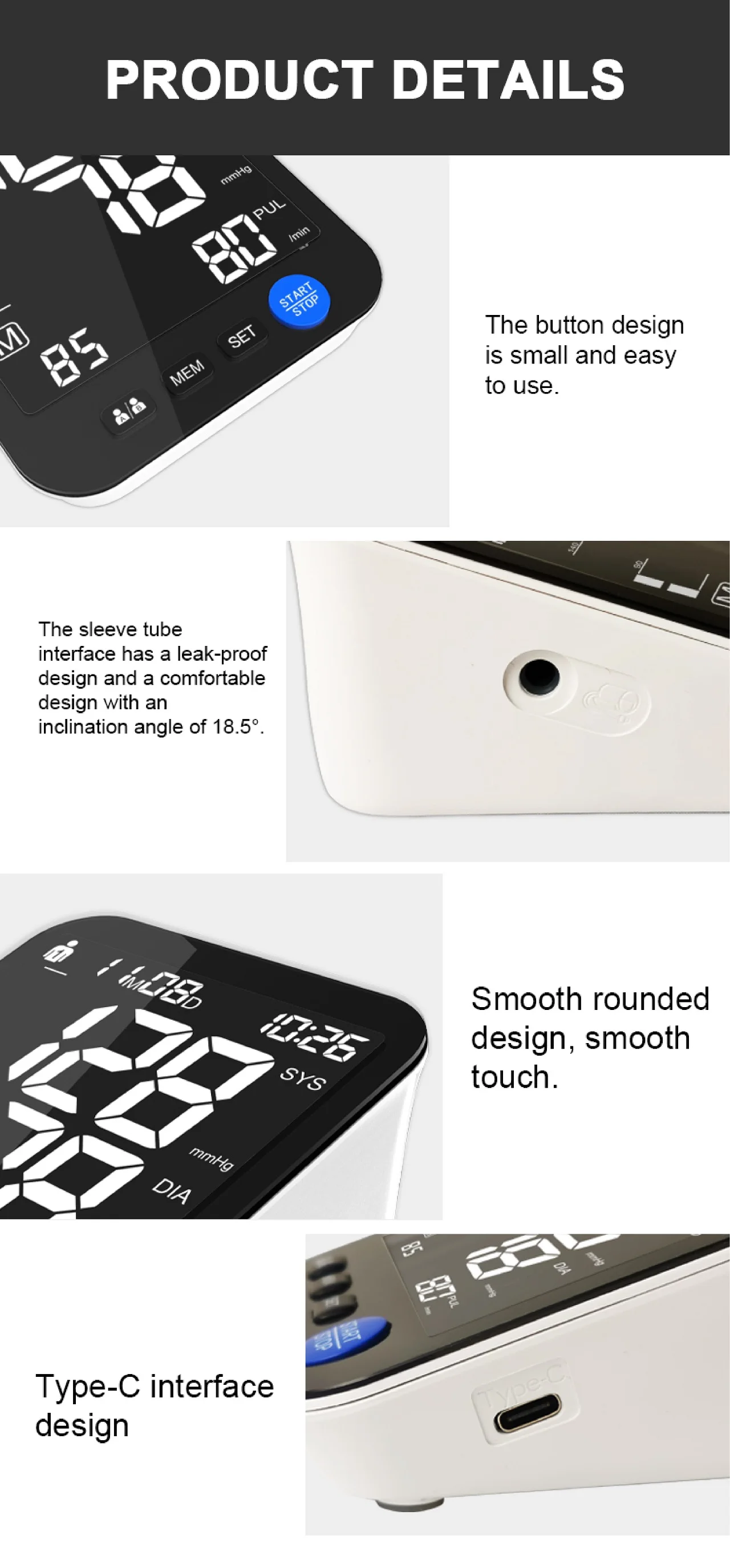 2021 новый дизайн верхний монитор артериального давления на руку Смарт приборы для