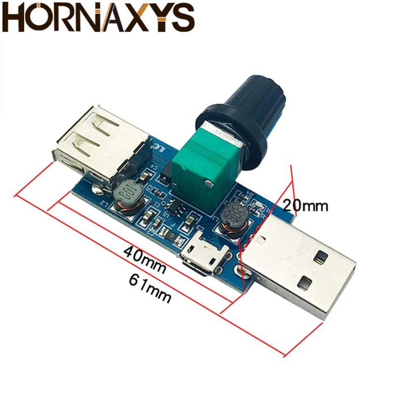 Микроusb регулятор вентилятора 5 в постоянного тока контроллер скорости ветра