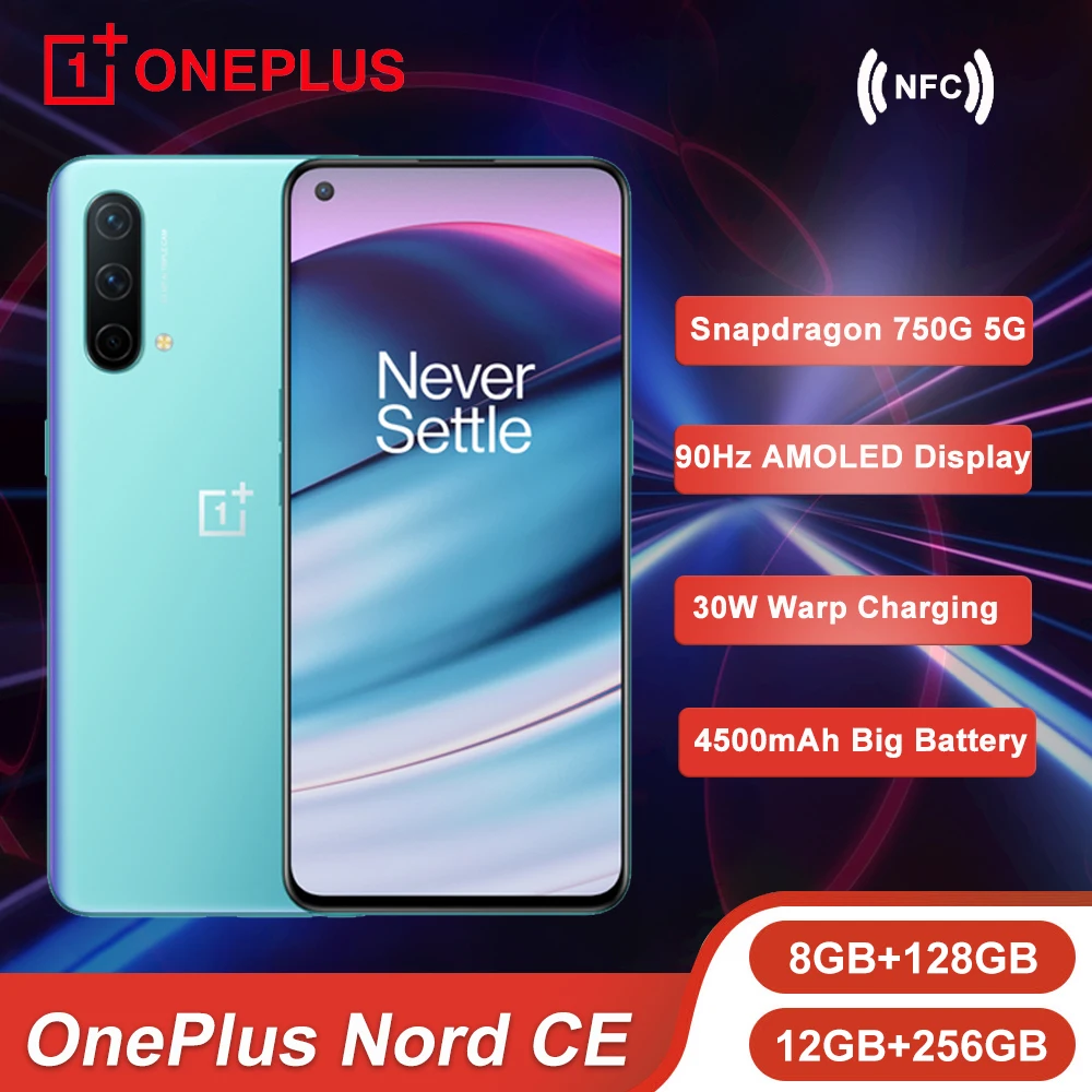 

Смартфон глобальная версия OnePlus Nord CE, Snapdragon 750G, 8 ГБ, 128 ГБ, 90 Гц, Amoled экран, Warp Charge 30T Plus, 4500 мАч, NFC
