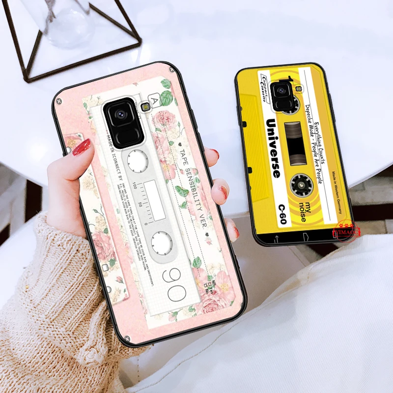 RETRO CLASSIC CASSETTE Unique Silicone Case for Samsung A3 A5 A10S A30S A50S A6 Plus 2018 A7 A8 A9 A10 A30 A40 A50 A60 A70 J6 |