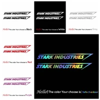 free shipping stark industries car stickers and decals car styling funny auto stickers and decals car accessories