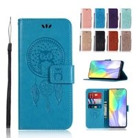 phone bag case for huawei y6p cover owl flip pu leather wallet case for huawei y6p case for huawei y6p y6 p full bag 6 3 inch